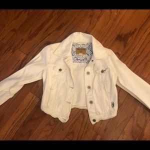 Hollister - White Denim Jacket